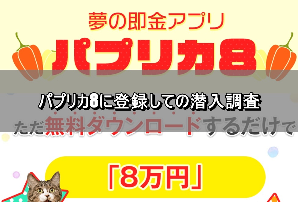 パプリカ8に登録しての潜入調査